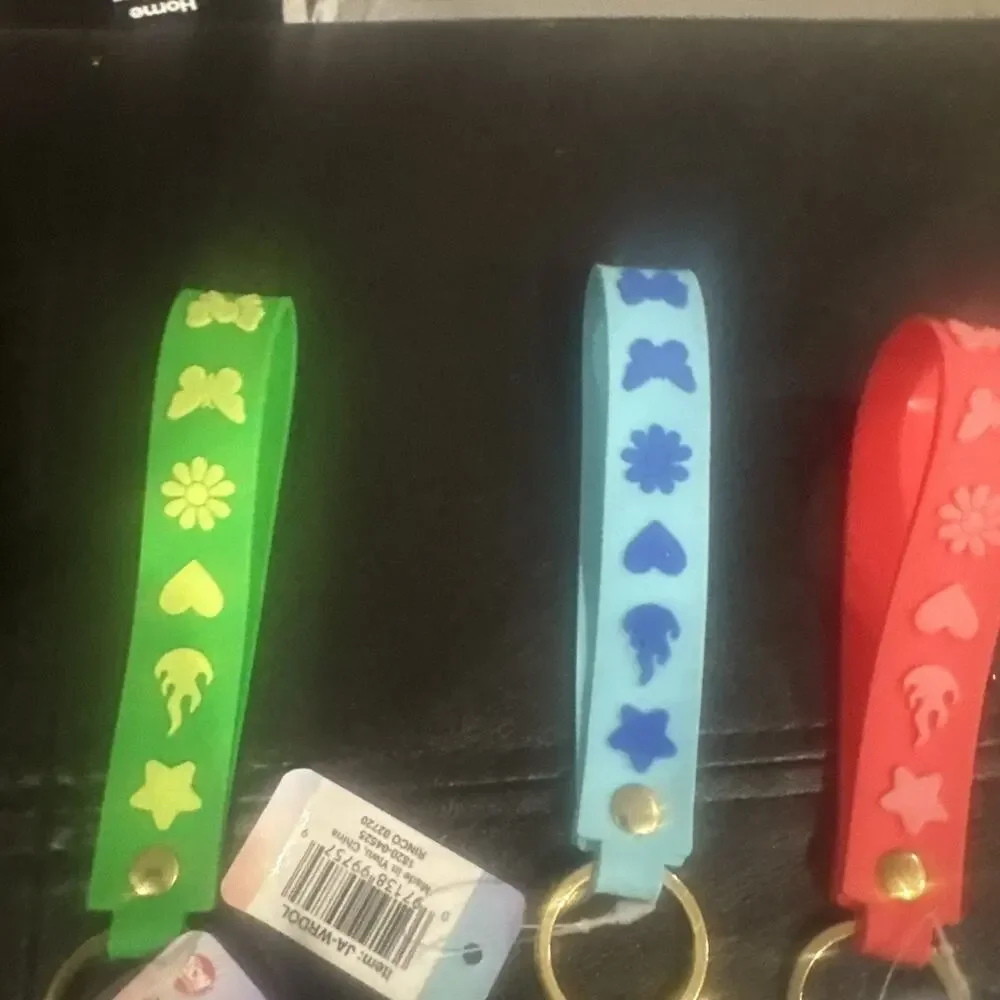 Lot of 3 Toy Network The Doll Collection Silicone Wristlet Keychains New Tags